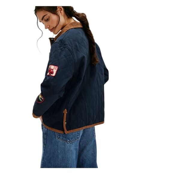 Free People Farmstead Patchwork Jacket Coat Size XS - Picture 3 of 6